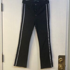 Black Pants with White Stripes
